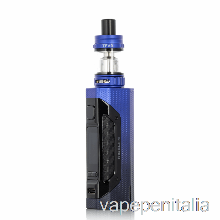 Scatola Vape Mod Smok Rigel Mini 80w Starter Kit Nero Blu